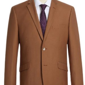 Renoir Men's Suit 201-106-BROWN (2-Piece Slim Fit Single Breasted Notch Lapel Suit)