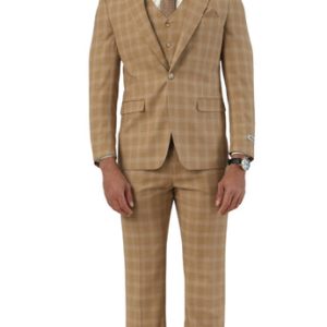 Stacy Adams SM211H1-01-DARK-TAN Mens Suit