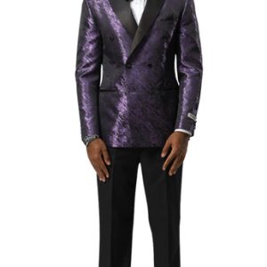 Stacy Adams SMJ825H1-04-PUR Mens Jacket