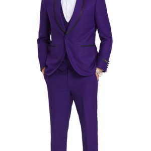 Tazzio M352SK-PUR Mens Tuxedo