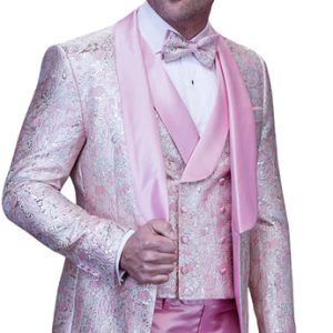 Statement DELANO-2-BLUSH-3PC Mens Tuxedo