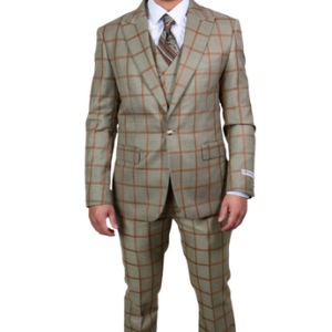 Stacy Adams-SM116H1-06-GLD-TAN Mens Suit
