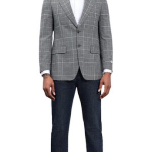 Stacy Adams SMJ821H1-01-GRY Mens Jacket