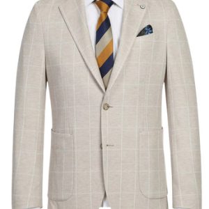 Pellagio Mens Blazer PS23-7-BEIGE-PLAID
