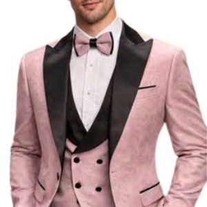 Statement COSMO-BLUSH-3PC Mens Tuxedo