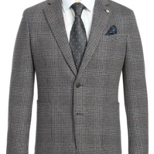 Pellagio PF23-13-GRY-BLUE Mens Blazer