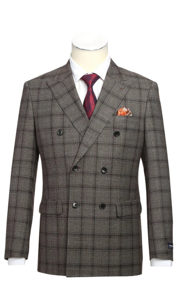 Alessandro Vitello 565-7-BROWN Mens Suit