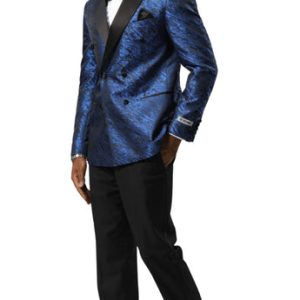 Stacy Adams SMJ825H1-05-BLUE Mens Jacket