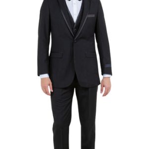 Tazzio MT309S-01-BLACK Mens Tuxedo