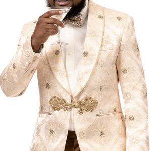 EJ Samuel J166-CRM Mens Blazer