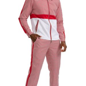 Tazzio M343SK-RED Mens Sport Suit