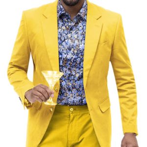 EJ Samuel CHJ01-YEL Chino Mens Blazer