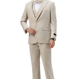 Tazzio MT309S-04-TAN Mens Tuxedo