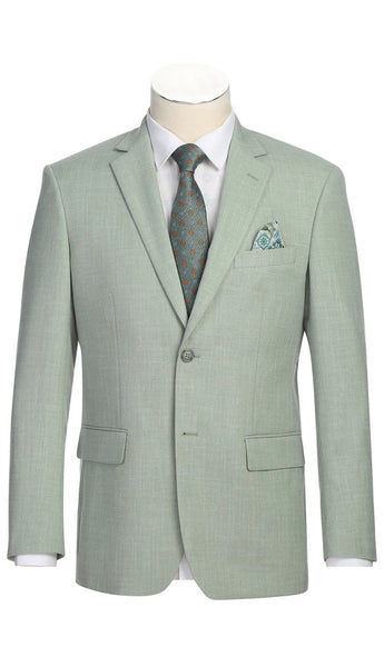Heroim 294-58-LIGHT GREEN Mens Blazer
