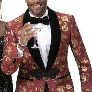 EJ Samuel J176-RED Mens Blazer