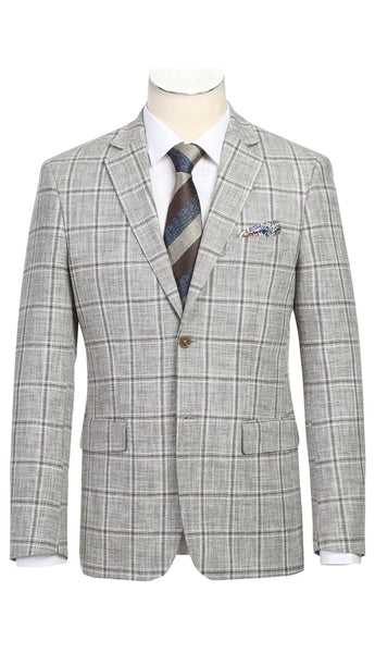 Heroim 610-9-KHKHI Mens Blazer