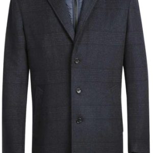 English Laundry Mens Coat EL84-52-410-BLUE Long Coat