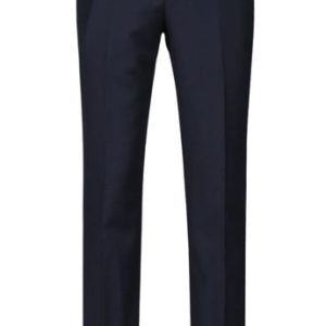 Renoir Mens Pant 508-2-NAVY ( Regular Fit Flat Front Wool Suit Pant )