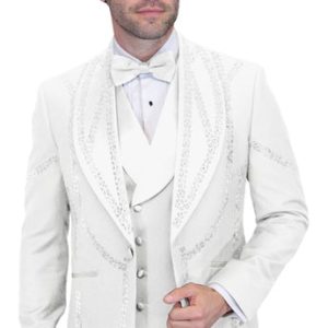 Statement CHIC-WHITE-3PC Mens Tuxedo