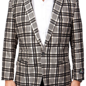 Tazzio Mens Sports Coat MJ112S-BLK-GLD