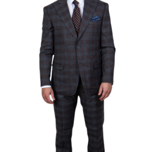 Stacy Adams-SM102H1-GRY-BR Mens Suit