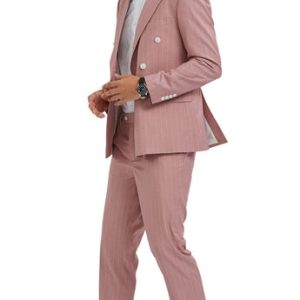 Tazzio Mens Suit M340SK-PINK