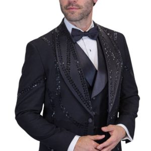 Statement CHIC-BLACK-3PC Mens Tuxedo