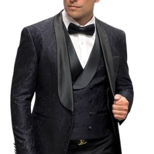 Statement GRAMMY-BLACK-3PC Mens Tuxedo