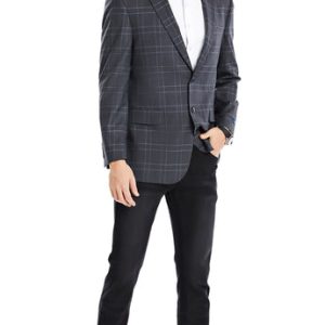 Tazzio MJ356-03-DK-GRAY Mens Sports Coat