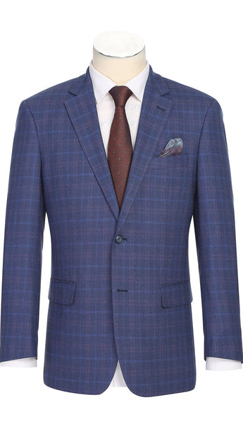 Heroim 294-47-BLUE Mens Blazer