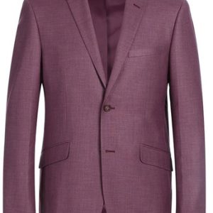 Renoir Men's Suit 293-16BERRY (Slim Fit Notch Lapels Berry Solid Suits)