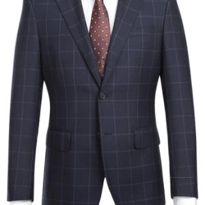 English Laundry Mens Suit EL92-52-410-BLUE Wool Suit