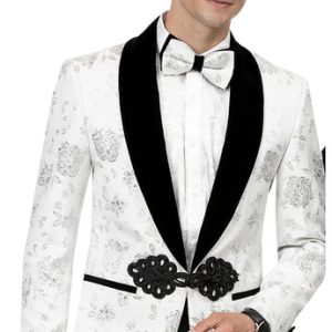 EJ Samuel J168-WHT Mens Blazer