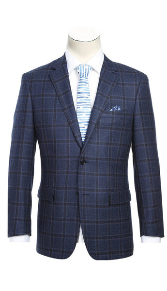 Heroim 563-13-BLUE Mens Blazer