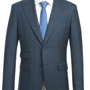 English Laundry Mens Suit EL92-55-410-BLUE Wool Suit