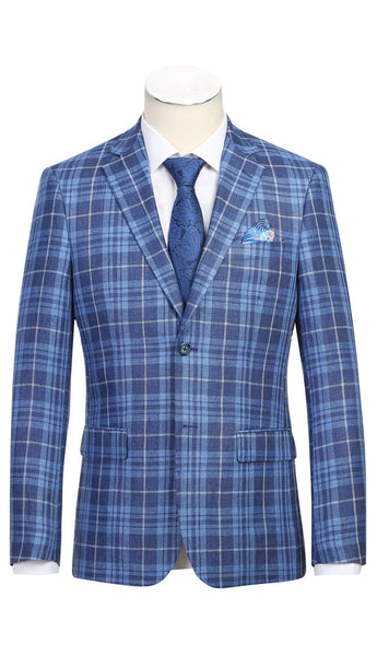 Heroim 610-10-NAVY Mens Blazer