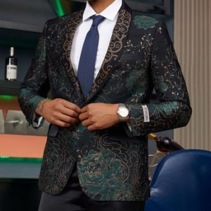 Stacy Adams SMJ818H1-GRN Mens Jacket