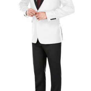 Renoir Mens Tuxedo 201-16-IVORY ( Slim Fit 2-Piece Shawl Lapel Tuxedo Suit )