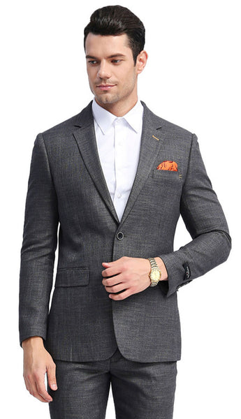 Heroim MJ288S-GRY Mens Jacket