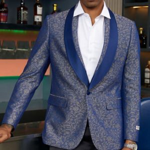 Stacy Adams SMJ812H1-BLU Mens Jacket