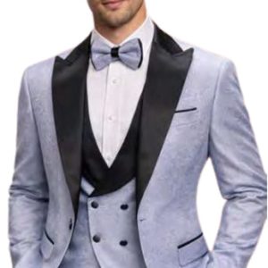 Statement COSMO-SILVER-3PC Mens Tuxedo