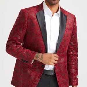Stacy Adams SMJ819H1-RED Mens Jacket