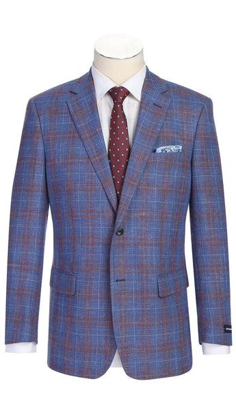Heroim 567-19-BLUE Mens Blazer