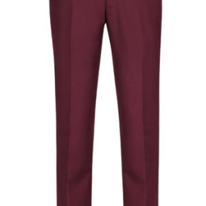 Renoir Mens Pant 201-8-BURG ( Slim Fit Flat Front Suit Separate Pants )