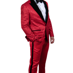 Stacy Adams-SM110H1-RED-BLK Mens Suit