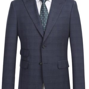 Renoir Men's Suit 12-52-095EL-GREY-BLUE ( Check Suit )