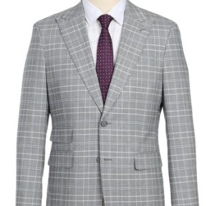 English Laundry Mens Suit 82-60-092EL-WHT-SMOKE
