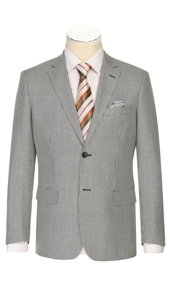 Heroim 565-20-OFF-WHT-BLK Mens Blazer