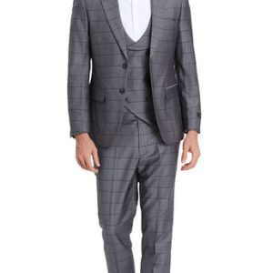 Tazzio M393SK-GUN Mens Suit