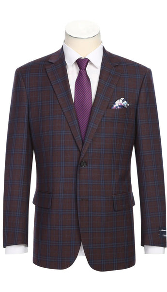 Heroim 567-9-PURPLE Mens Blazer